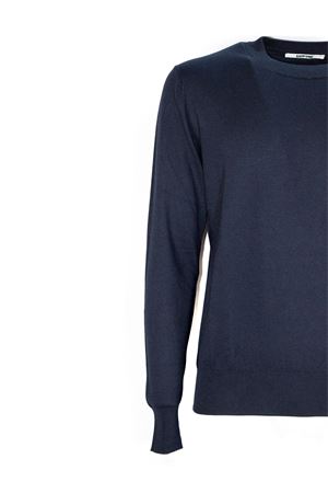 Maglia in misto cotone e cashmere blu MAURO GRIFONI | GS110034115582